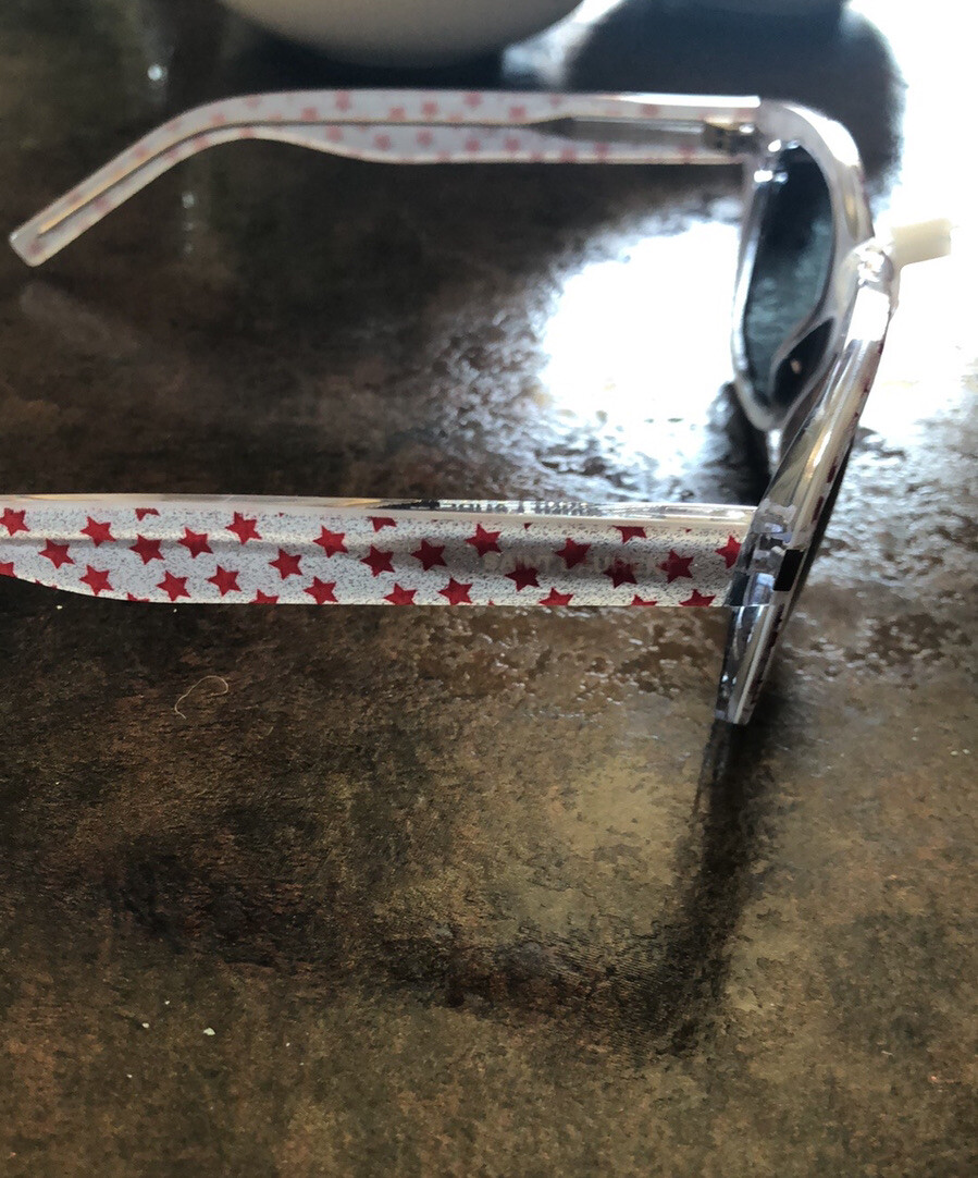 New Saint Laurent silver red Glitter star sunglasses Glasses  display picture 3