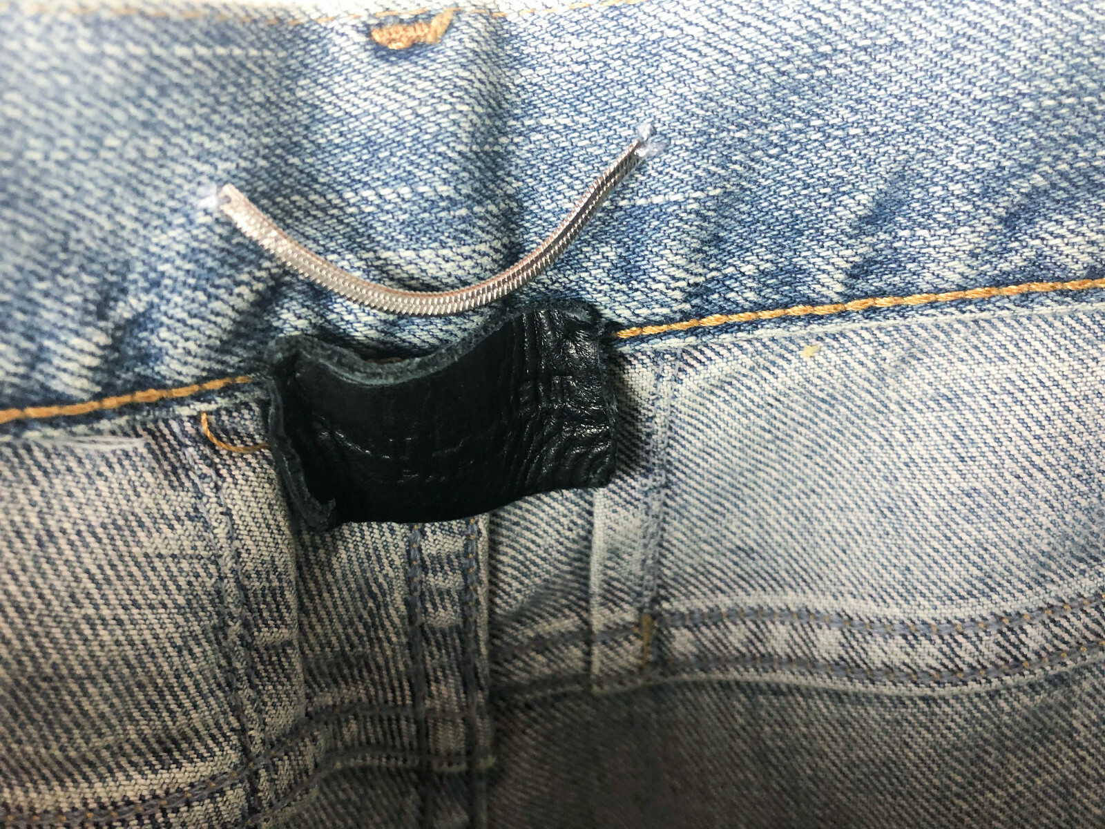 Jeans uomo SAINT LAURENT PARIS D02 SK LW skinny blu denim 31 ginocchio distrutto