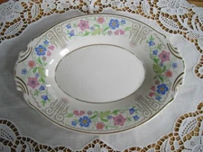 Vintage Syracuse China BLOSSOM TIME Old Ivory O.P.CO. Platter Flowers ~ 6" x 8"