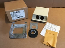 Hubbell SCP3092I Non-Metallic Low Profile Service Fitting POWER ONLY Ivory