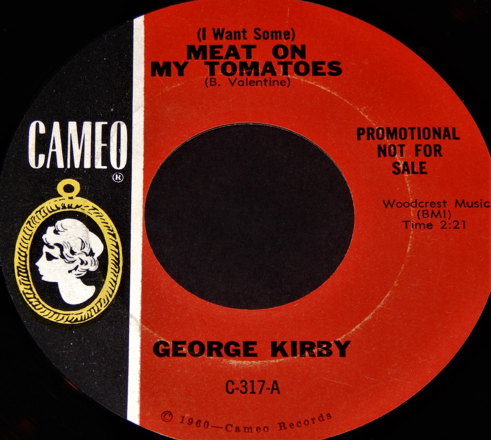 Vintage Record, KIRBY MEAT ON MY TOMATOES, RARE PROMO, 45 rpm