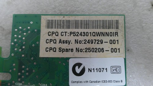 Compaq NVidia 250206-001 AGP VGA FOR EVO W6000 Video Card TESTED - Picture 6 of 7