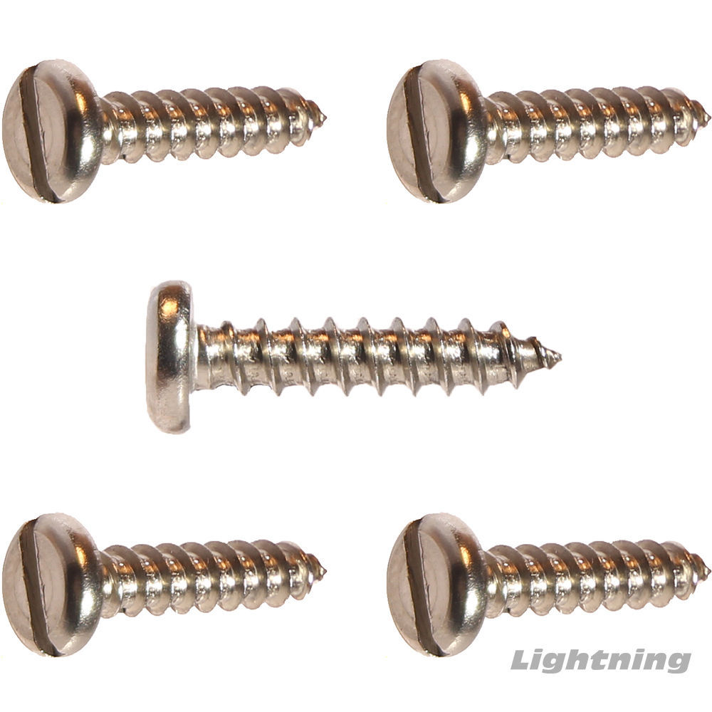 Slotted pan Head Sheet Metal Tapping Screw Stainless Steel #12X5/8
