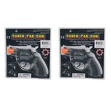 2pk Toy Cap Gun Revolver for Kids Boys Birthday Costume Detective Pretend Play