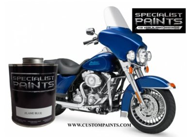 Harley Davidson - Flame Blue - Paint Code 10155 - Urethane Based, Motorcycle