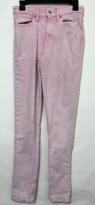 Levi's 721 Womens 28 Pink High Rise Skinny Jeans 28 Inseam 10'' Rise Cotton Blend