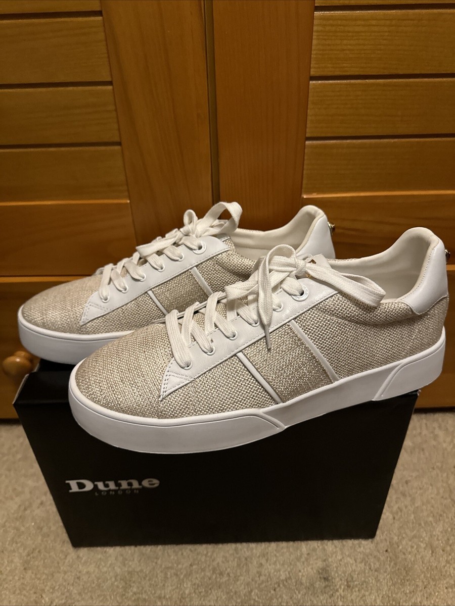 Dune London Elsie S Lace Up Bumper Sole Trainers, Size UK (41