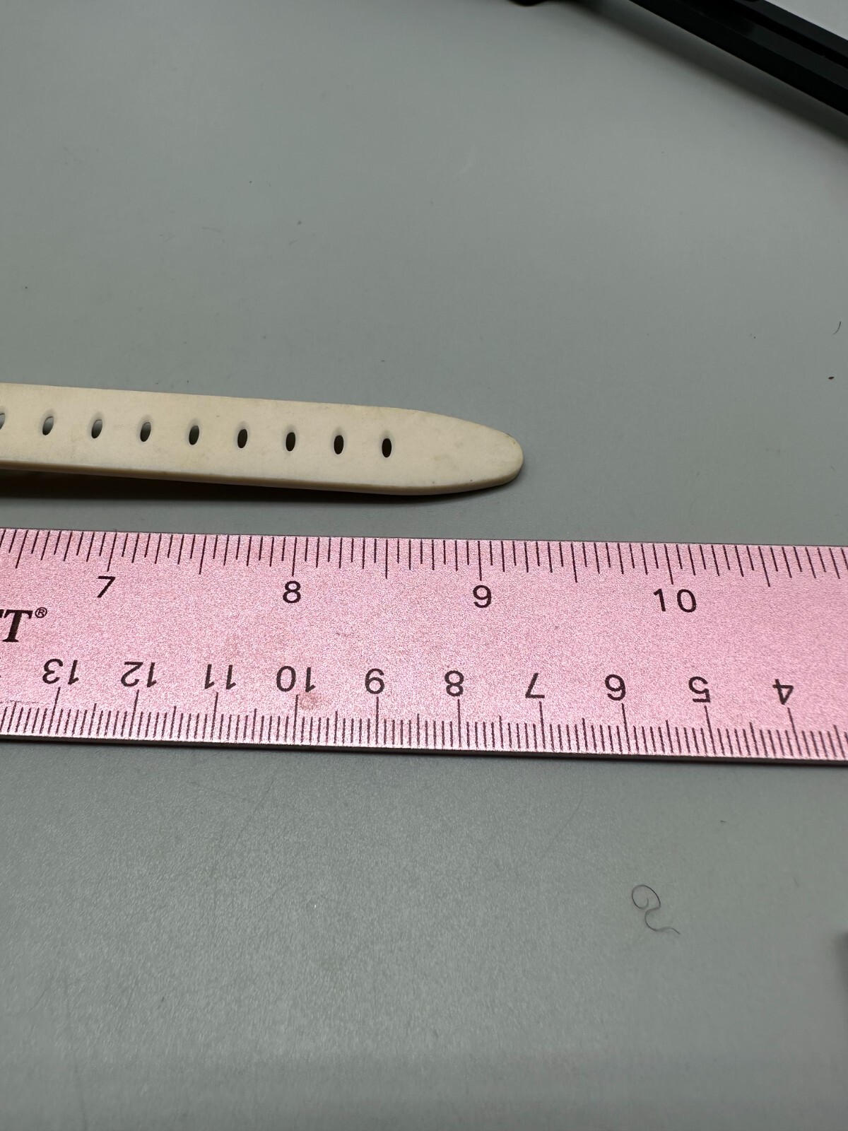 Armitron Watch Women Rose Gold Tone Cream Silicone Band New Battery 9.5 Inch