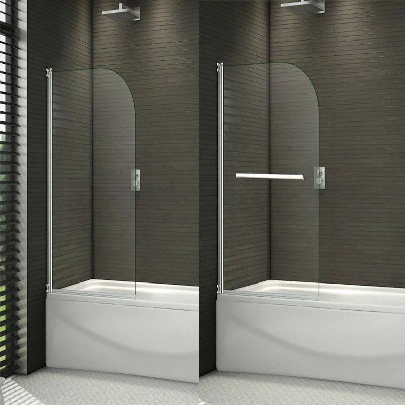 800x1400mm 180?Pivot Shower Bath Screen 6mm Tempered Glass Door Panel Towel  Rail | eBay