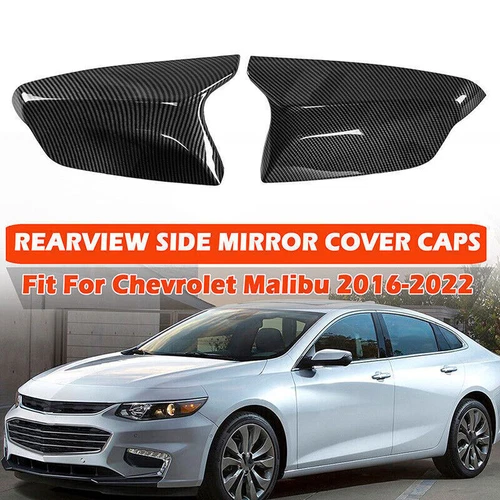 Driver & Passenger Side Mirror Cover Cap For Chevrolet Malibu 2016-2022 US
