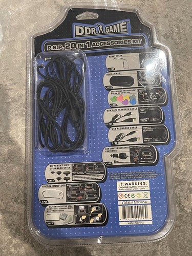 DDR Game P.S.P. 20 in 1 Accessories Kit Data Transfer Cable Bag USB Transfer NEW - Picture 3 of 14