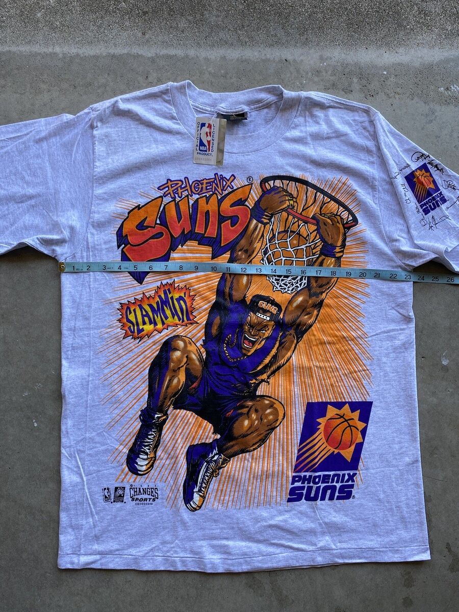 Vintage 90S Phoenix Suns Basketball Team Shirt Sport Graphic Tee
