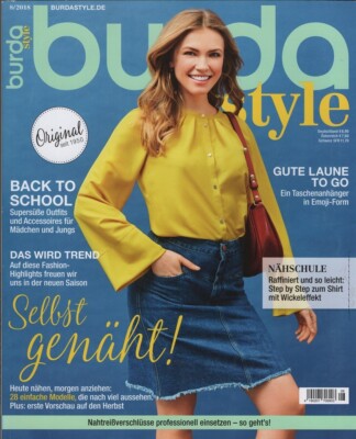 Burda Style Modemagazin August 2018 Mode Schnittmuster  * Schnittbogen unbenutzt