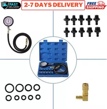 Auto Engine Oil Pressure Test Kit Tester Low Oil Warning Devices Gauge 0-140 PSI