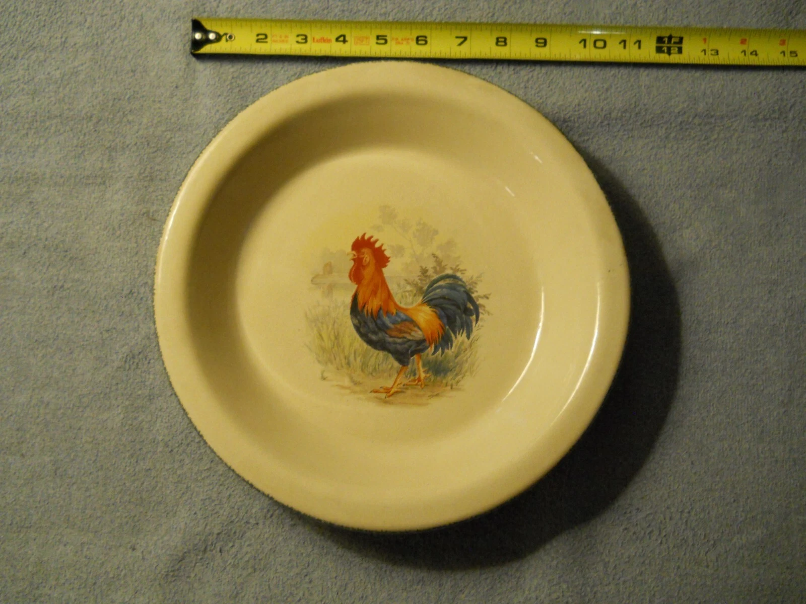 Home & Garden Party ROOSTER Pie Plate/Baking Dish 2000
