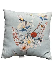 Hammond Bay Pillow Bees And Flowers Inside/Outside Pillow 14.5”
