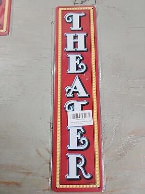 Film Movie Cinema Theater Metal Sign Unique Gameroom Decor 15x4 Inch