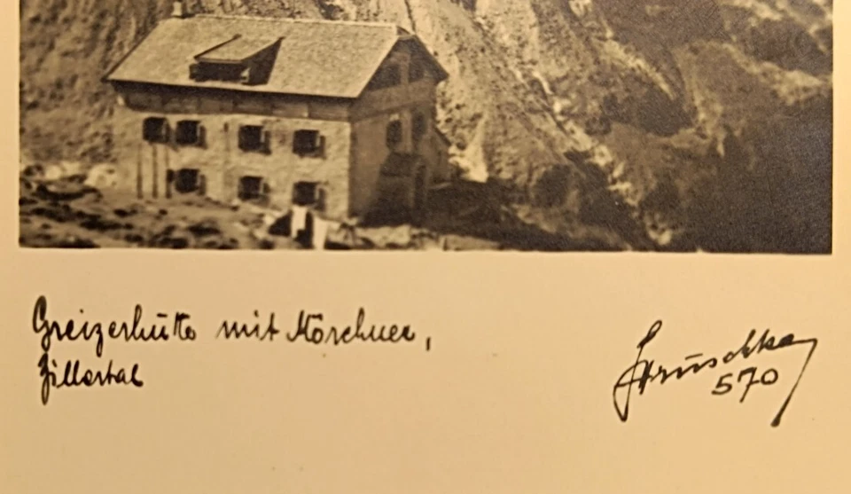 Germany postcard 1942,Floitenkees 2240m,Hans Hruschka Foto#2,official stamp,RARE - Image 3 of 4