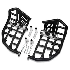 Fits YFZ 450R 450X YFZ450R Nerf Bars Pro Peg Black Bar With Black Nets