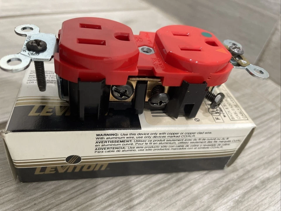 ⚡️Leviton 5262-IGR IG Duplex Receptacle Hospital Grade 5-15R Isolated 15A 125V - Image 3 of 4