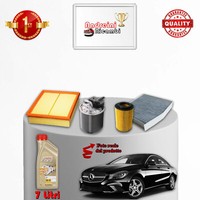 Kit Wartung 4 Filter Und ÖL Mercedes CLA 220 D C117 120KW 163PS Ab 2013