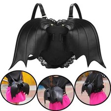 Sac à dos ailes de chauve-souris noires bretelles réglables sac à dos
