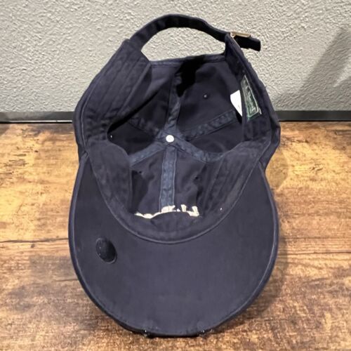 L.L. Bean Men's Hat Adjustable OS Navy Blue Cap Cotton Built in Light Custom - Picture 7 of 9