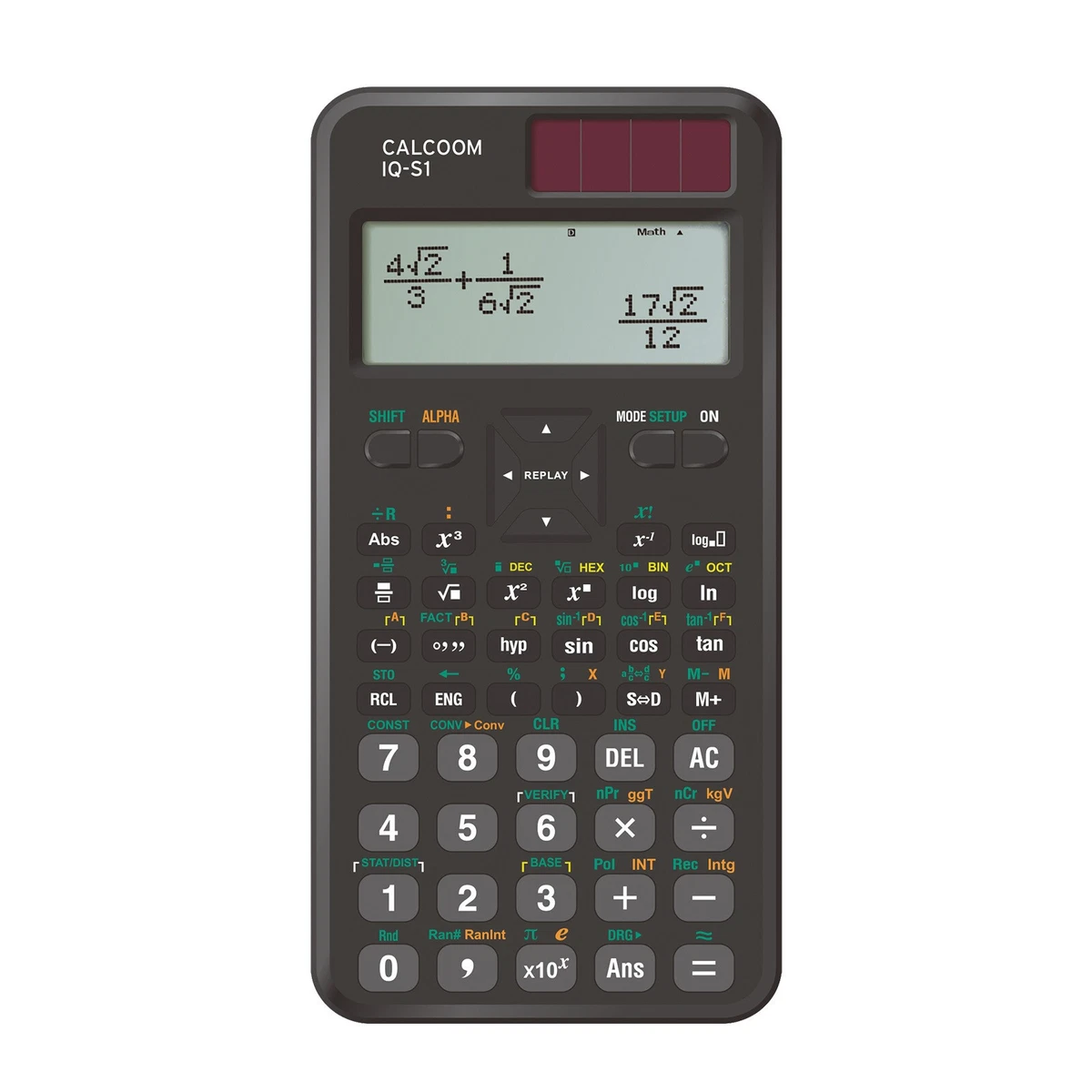 SHARP EL-W506T Wissenschaftlicher Taschenrechner, grau | 4-zeilige