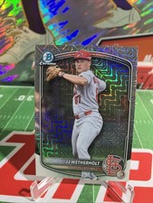 2025 Bowman Draft Chrome #BDC-145 JJ Wetherholt Mega Mojo Refractor Cardinals 