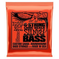 Ernie Ball 2838 Slinky Long Scale Nickel Wound 6-String Bass Strings - 32-130