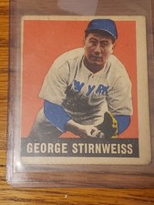 1948 george snuffy stirnweiss leaf. raw. g-vg. original.