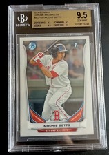 2014 Mookie Betts 1st Bowman Chrome Prospect #BCP109 BGS 9.5 GEM MINT Quad 9.5 !