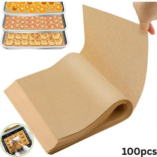 100 Greaseproof Paper Paper Baking Sheets Precut Non Stick Sheets Parchment Cook