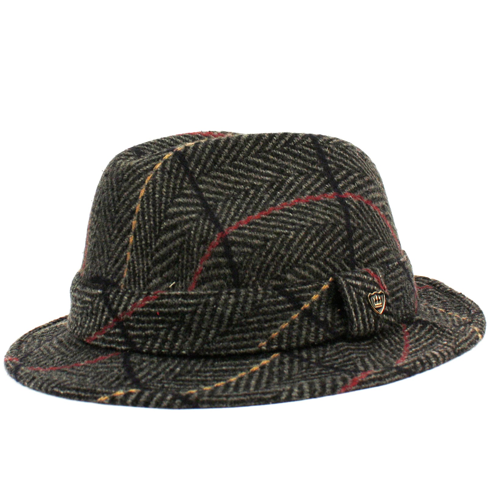 Wool Fedora Irish Walking Hat in Plaid F5116 for Small to Medium Sizes-image
