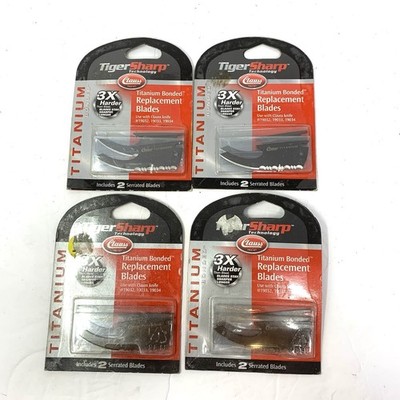 Camillus Tiger Sharp 19027 Replacement Titanium Blades 4 Packs Of 2 New