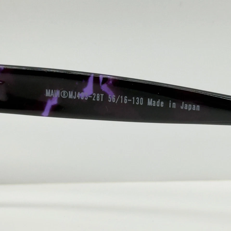 Óculos de sol Maui Jim Koki praia roxo tartaruga lentes polarizadas rosa R433-28T - Imagem 4 de 4