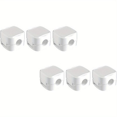 6PCS Magnetic White Self-adhesive Wire Organizer Wire Sorting Data Cable Storage