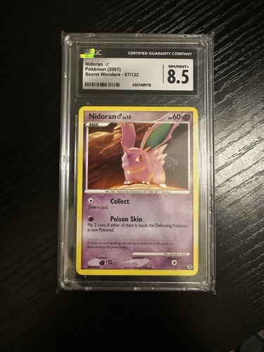 Nidoran ♂ graded CGC 8.5 for sale on eBay