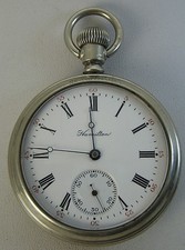 Railroad 1904 Hamilton 21J 990 Original Salesman Nickel Exhibition Display Case