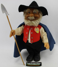 Vintage Steiff Shepard Doll Felt Jointed Mohair w/ Original Tag Complete 1950s