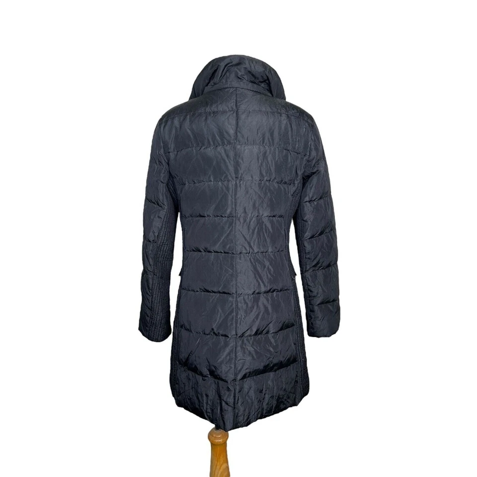 Burberry Down Filled Puffer Jacket Long Winter Coat FLAW Black Womens Medium - Image 2 of 4