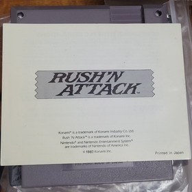Rush'n Attack [5 Screw] - Loose w/Manual - good - NES