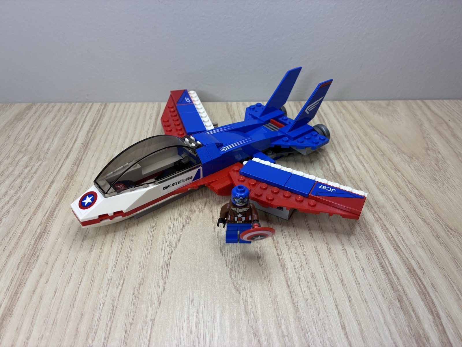 Lego Super Heroes Captain America Jet Pursuit 76076 Complete Build W Cap America