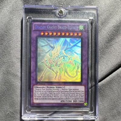 Konami Dragon Knight Draco-Equiste Fusion Duelist Revolution 1st Ed ghost rare