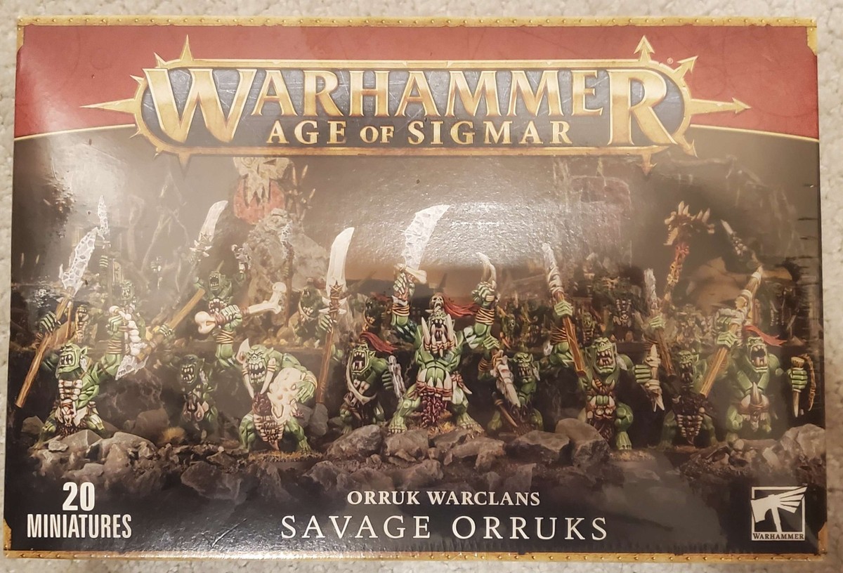Games Workshop Age Of Sigmar Bonesplitterz Savage Orruks | eBay
