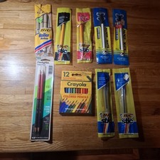 Vintage 1980s Bic Crayola pens color Papermat...