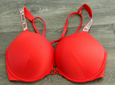 VICTORIA'S SECRET Shine Strap Bombshell Add-2-Cups Push-Up Swim Bra Top 36 D