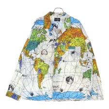 Saint Michael 23SS x Dr.Woo DW PAJAMA SH WORLD MAP Dr. Wu Long Sleeve Shirt Used