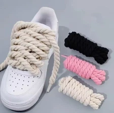 Thick Rope Shoelaces Oversized Chunky Laces for Sneakers – Multiple Colors