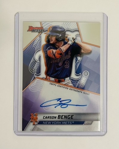 2025 Bowman’s Best- Carson Benge Auto NY Mets Debut HR